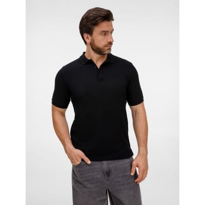 Рубашка поло унисекс Upswing, черная-3