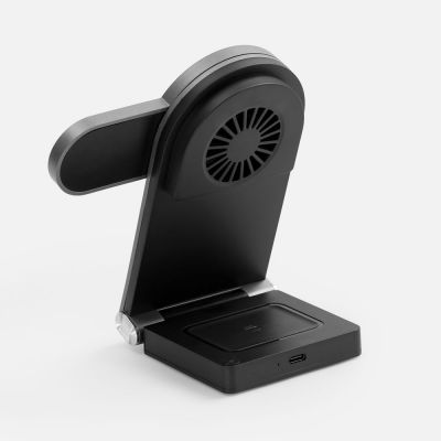 Складная станция беспроводной зарядки transForm, серый металлик-3