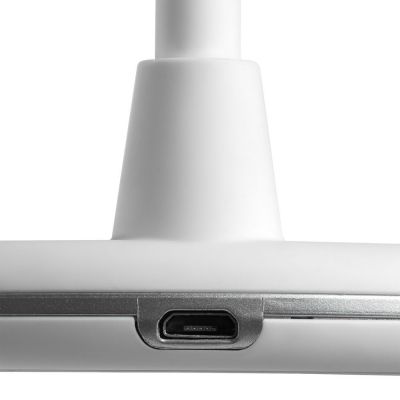 Лампа с колонкой и беспроводной зарядкой lampaTon, белая-8