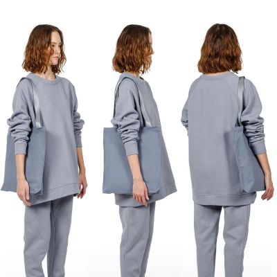 Шопер B4, серый с серыми ручками-3