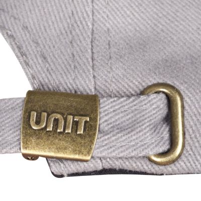 Бейсболка Unit Trendy, серая с черным-1