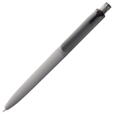 Ручка шариковая Prodir DS8 PRR-T Soft Touch, серая-3
