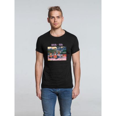 Футболка «Жизнь — Поль», черная-0