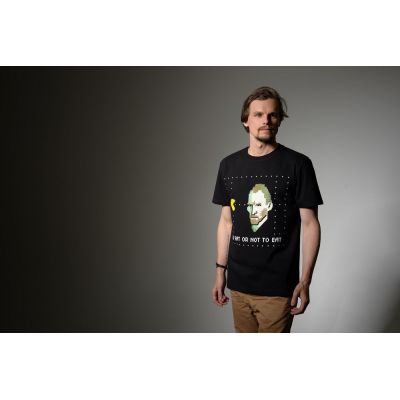 Футболка мужская «Ван-Пакман», черная-5