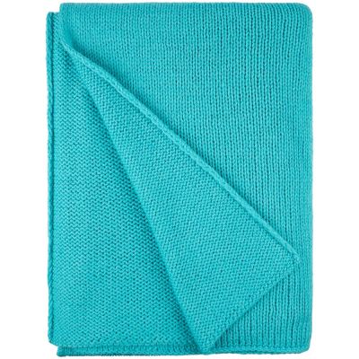 Плед Knitly, лазурный-1