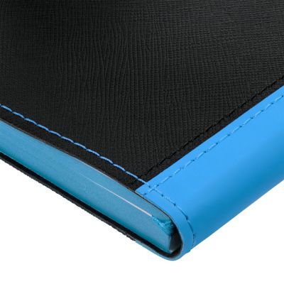 Ежедневник Nice Twice, недатированный, черный с голубым-5