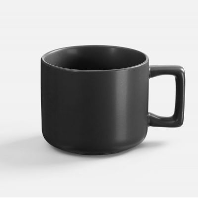 Чашка Jumbo в коробке матовая, черная-1