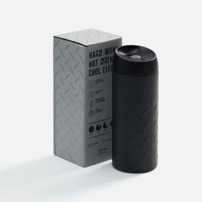 Термостакан Hard Work, черный-4