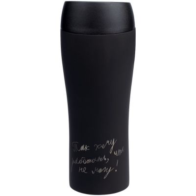 Термостакан «Так хочу работать», вакуумный, герметичный, черный-0