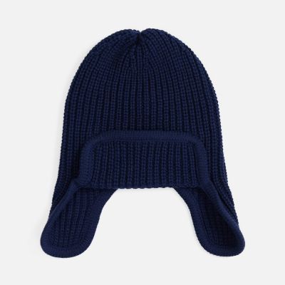 Шапка-ушанка Catch Match, темно-синяя-0