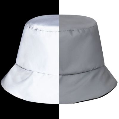 Панама Manifest из светоотражающей ткани, серая-5