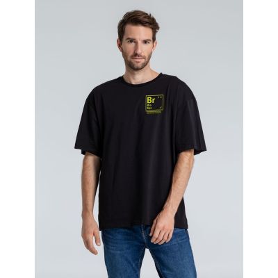 Футболка оверсайз «Бро», черная-0