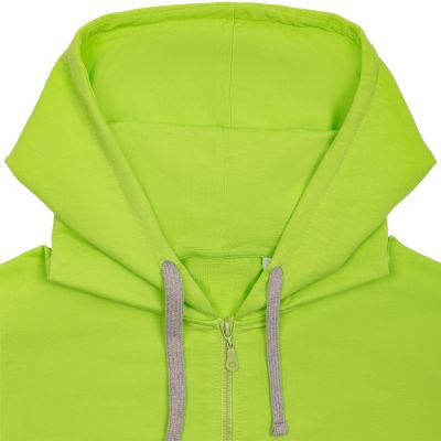 Толстовка на молнии с капюшоном Unit Siverga, зеленое яблоко-3