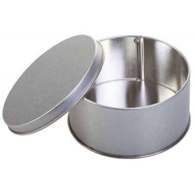 Коробка Pragmax S, круглая, серебристая-2