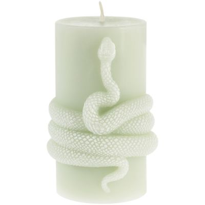 Свеча Snake Knot, зеленая-0