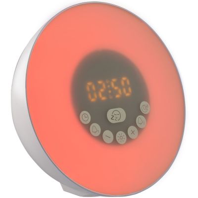 Лампа-колонка dreamTime для пробуждения светом и музыкой, белая-3