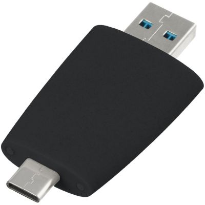 Флешка Pebble Type-C, USB 3.0, черная, 16 Гб-3