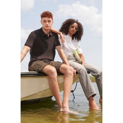 Рубашка поло унисекс Pegase, черная-6