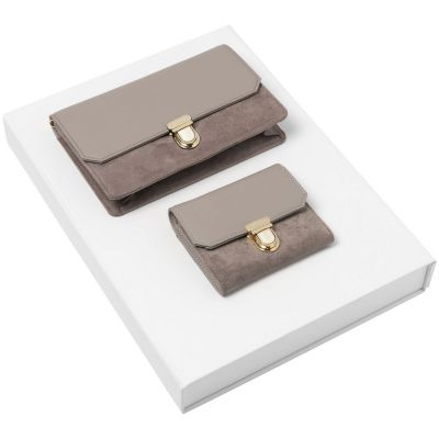 Набор Montmartre: сумка и кошелек, бежевый-0