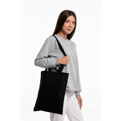 Сумка для покупок с регулируемыми ручками Leta, черная-7