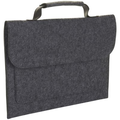 Сумка для ноутбука Brixton, черный меланж-0