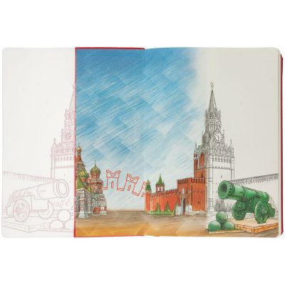 Блокнот «Города. Москва», красный-3