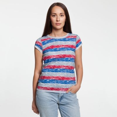 Футболка женская Rayet Lady двусторонняя, красная с синим-9