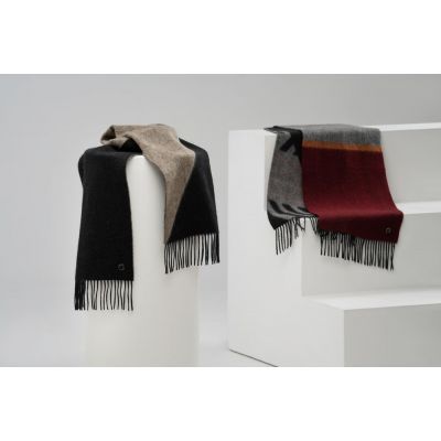 Шарф Charming, коричневый с оранжевым-12