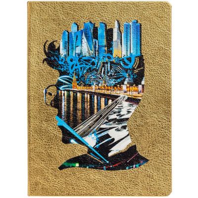 Блокнот Moscow Boy, золотистый-1