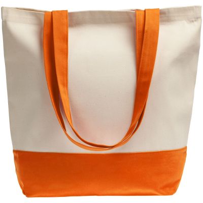 Холщовая сумка Shopaholic, оранжевая-1