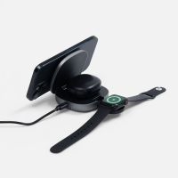 Складная станция беспроводной зарядки flowPad, серая