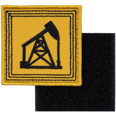 Шеврон на липучке «Нефтяная качалка»-0