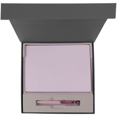 Коробка Memoria под ежедневник и ручку, серая-2