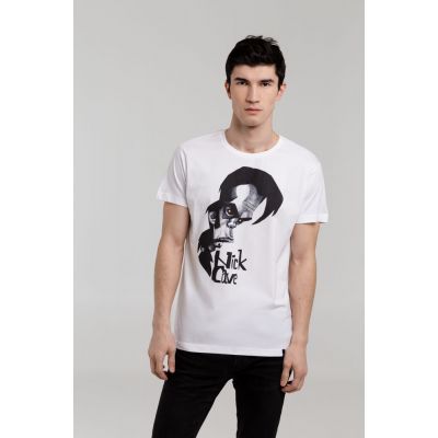 Футболка «Меламед. Nick Cave», белая-0