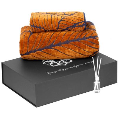 Набор «Хамам», ver.2, синий с горчичным-0