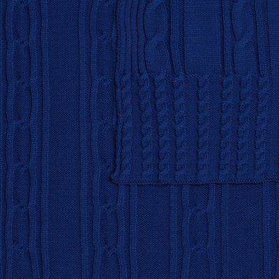 Плед Remitti, темно-синий (кобальт)-2
