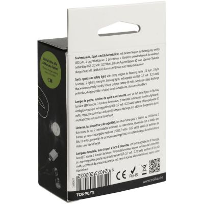 Фонарик Eco Run, серебристый-8