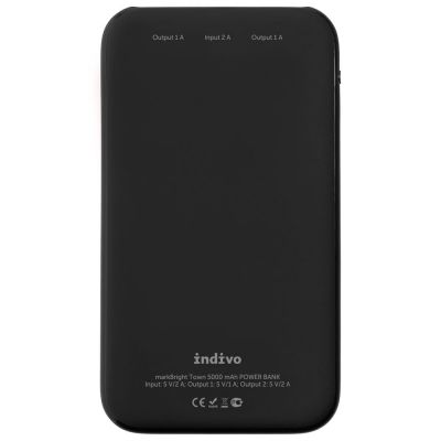 Аккумулятор с подсветкой markBright Town, 5000 мАч, черный-2