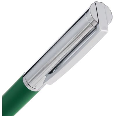 Ручка шариковая Eyeshot Soft Touch, темно-зеленая-3