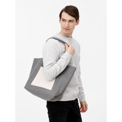 Шопер Shophop, серый с неокрашенным-6