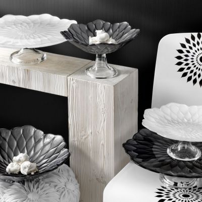 Блюдо-поднос Black Lotus, черное-1