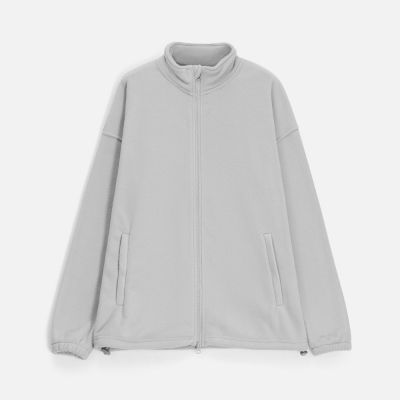 Куртка флисовая унисекс Nebo, светло-серая-0