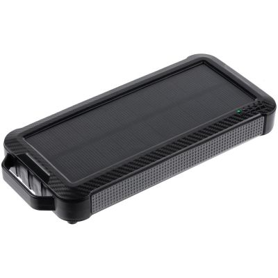 Аккумулятор защищенный Total Control 10000 мАч, черный с серым-0