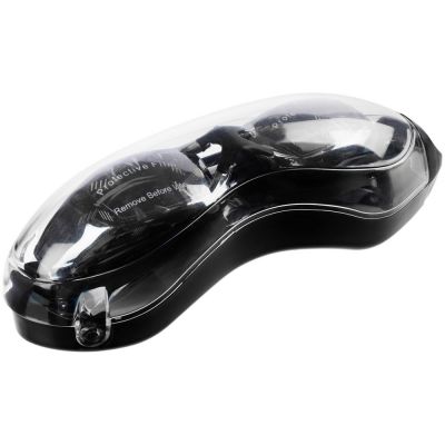 Очки для плавания зеркальные Underwater, черные-7