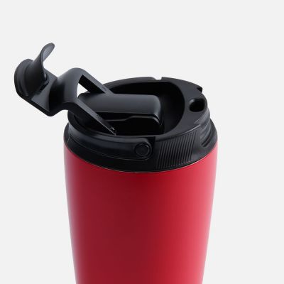 Термостакан с двумя поильниками Duetta, красный-2