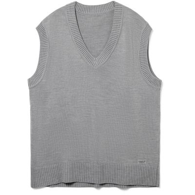 Жилет оверсайз унисекс Tad, светло-серый-0