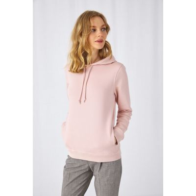 Толстовка с капюшоном женская BNC Inspire (Organic), молочно-белая-2