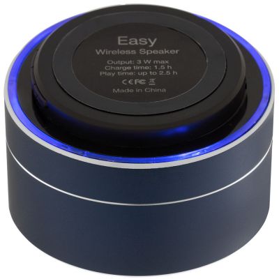 Беспроводная колонка Easy, синяя-7