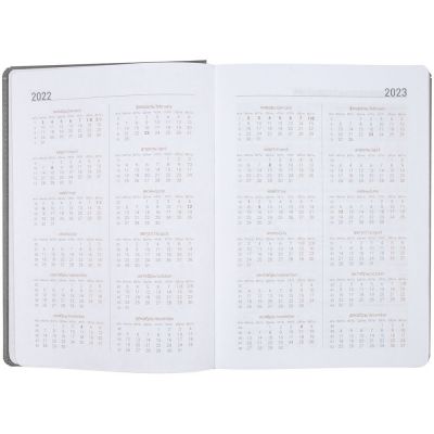 Ежедневник Spain, недатированный, серый с фиолетовым-6