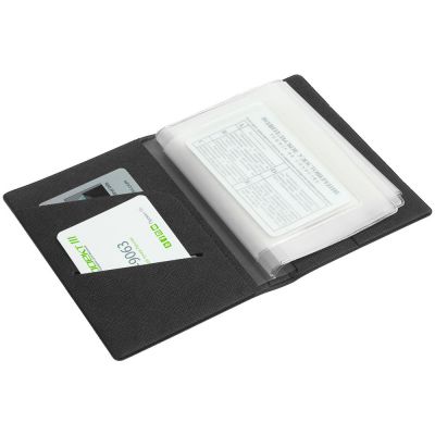 Обложка для автодокументов Devon, черная-2